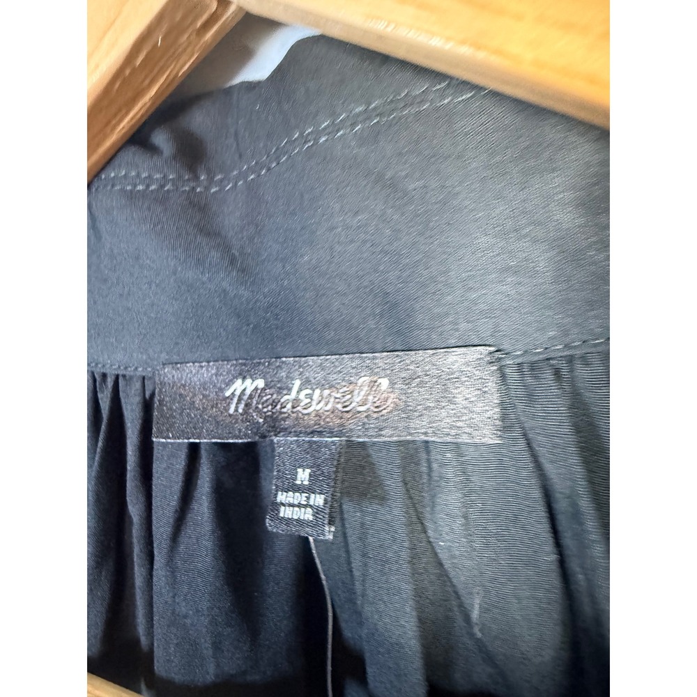 Madewell Black V-Neck Mini Dress - Picture 6 of 10